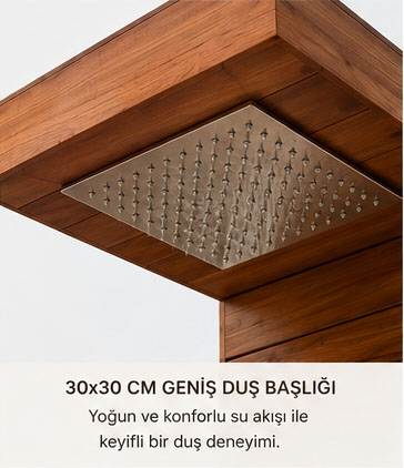 Ahşap Bahçe Duşu